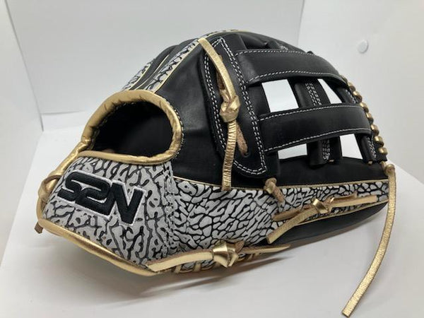 Japanese Kip Leather Elite Series fielding glove cracked cement H web