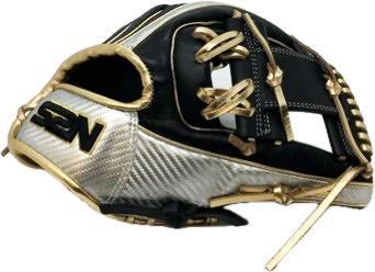 Japanese Kip Leather Elite Series fielding glove black/grey carbon I web