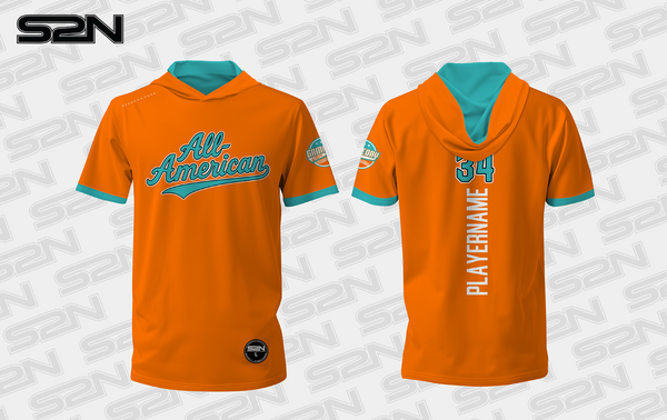 JAAG orange short sleeve hoodie