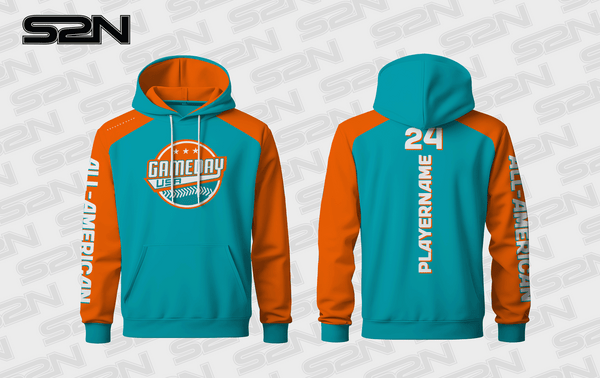 Junior All American teal hoodie