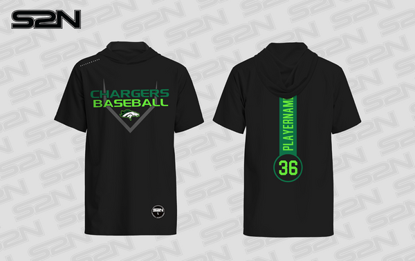 KML black short sleeve hoodie