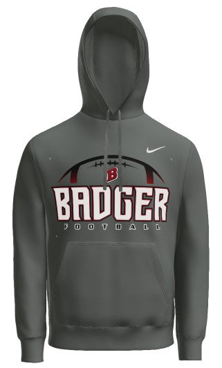 Badger Football NIKE anthracite hoodie