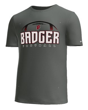 Badger Football NIKE anthracite tshirt