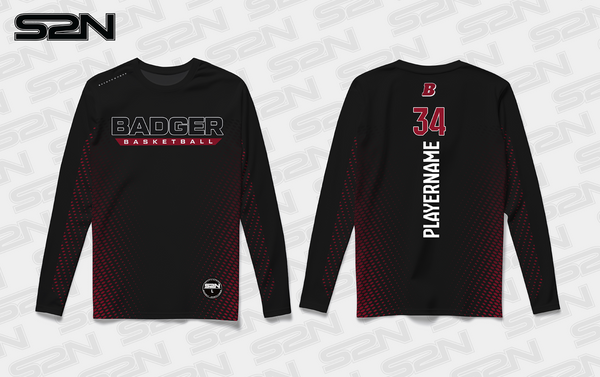 Badger Basketball black long sleeve