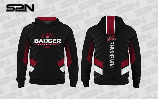 Badger Basketball black hoodie