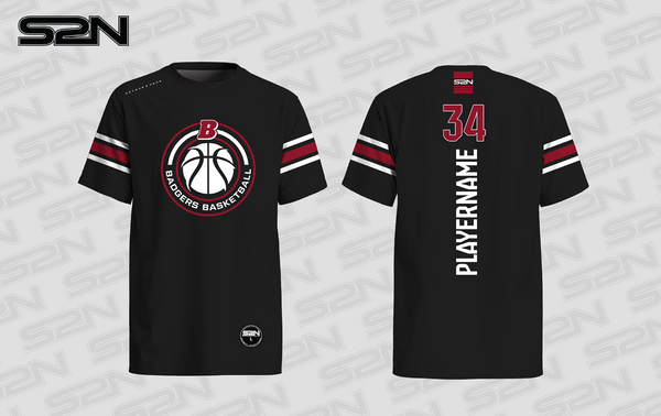 Badger Basketball black tshirt