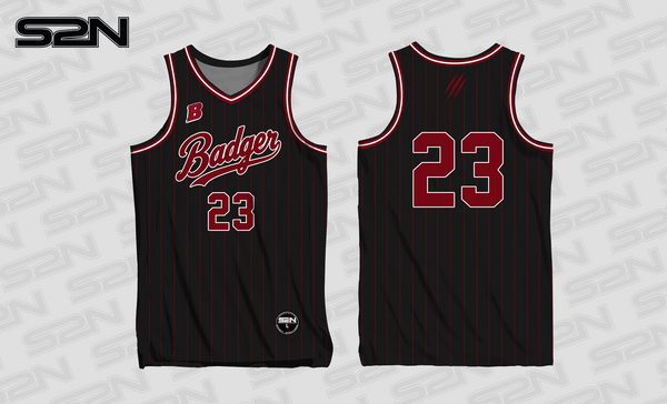Lady Badgers reversible basketball jersey