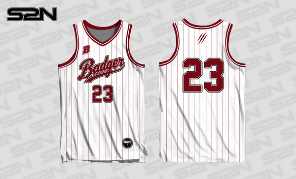 Lady Badgers reversible basketball jersey