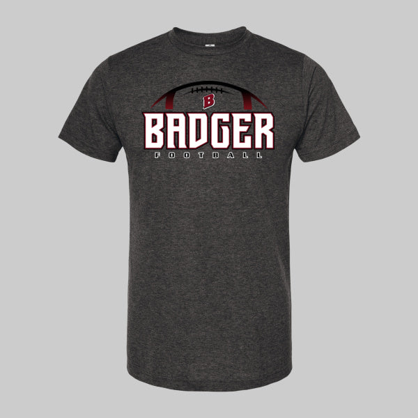 Badger Football heather graphite SP tshirt