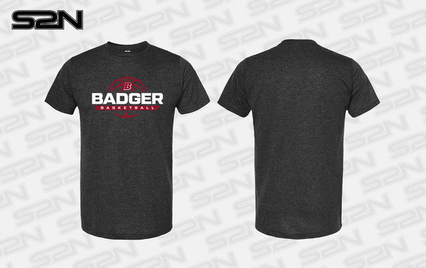 Badger Basketball heather graphite SP tshirt