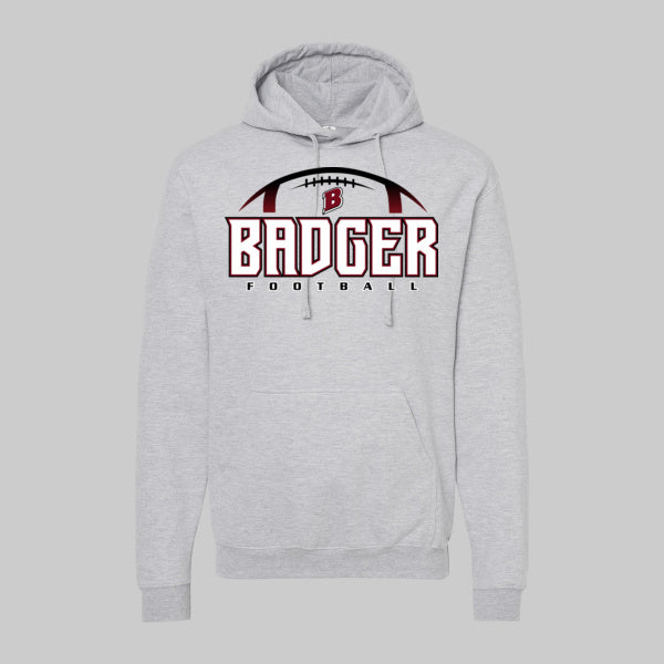 Badger Football heather grey SP hoodie