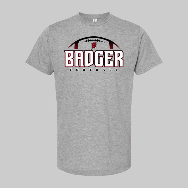 Badger Football heather grey SP tshirt