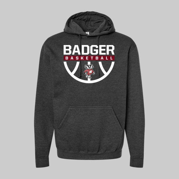 Badger Basketball heather graphite SP hoodie