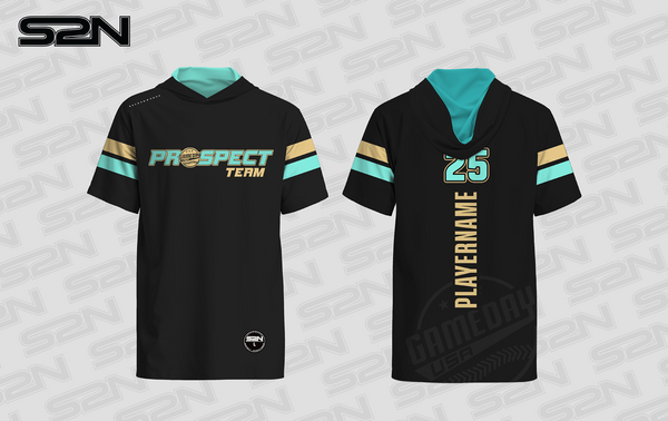Prospect Team black short sleeve hoodie