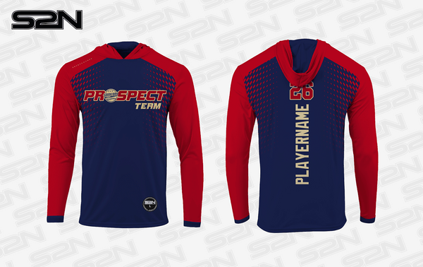 Prospect Team navy hooded long sleeve