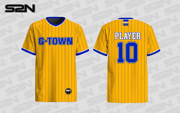Germantown FP gold pins jersey