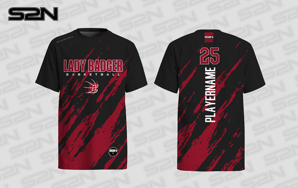 Lady Badger black tshirt