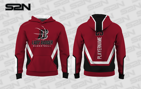 Lady Badger cardinal hoodie