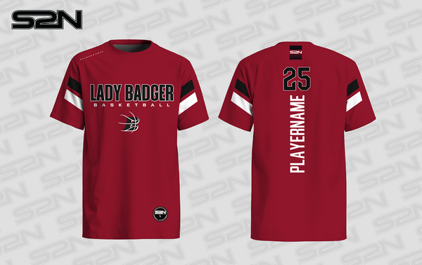 Lady Badger cardinal tshirt