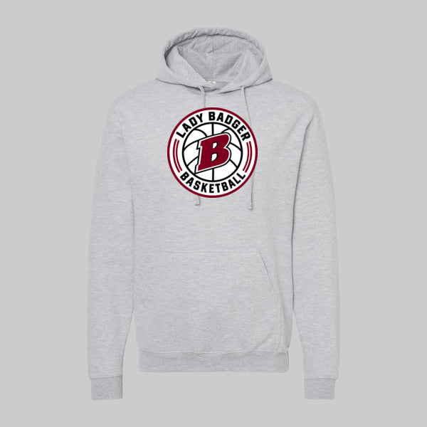 Lady Badger heather grey SP hoodie