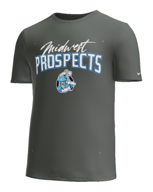 Midwest Prospects Nike Dri Fit anthracite cotton poly tee
