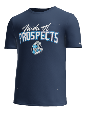Midwest Prospects Nike Dri Fit navy cotton poly tee