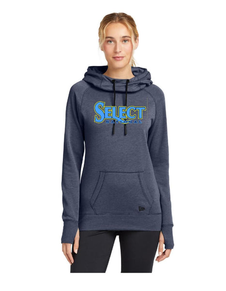 Select New Era WOMENS heather navy hoodie