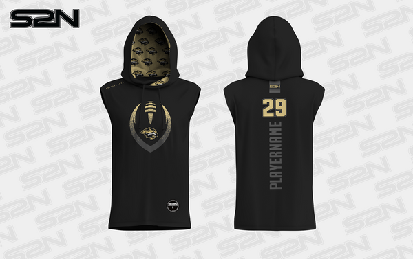 Woolridge black sleeveless hoodie