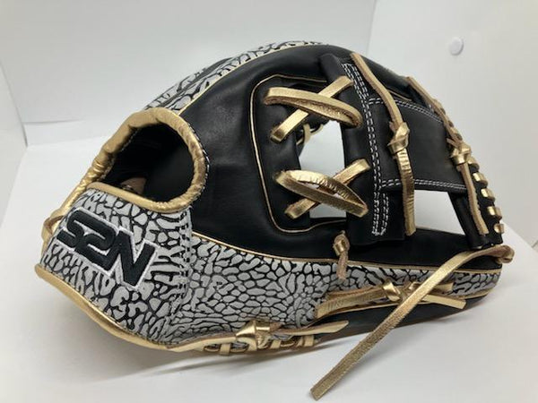 Japanese Kip Leather Elite Series fielding glove cracked cement I web